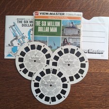 GAF 1974 The Six Million Dollar Man 1970s Viewmaster Reels Booklet Majors
