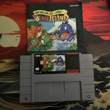 Super Mario World 2 Yoshi's Island SNES Nintendo with Manual