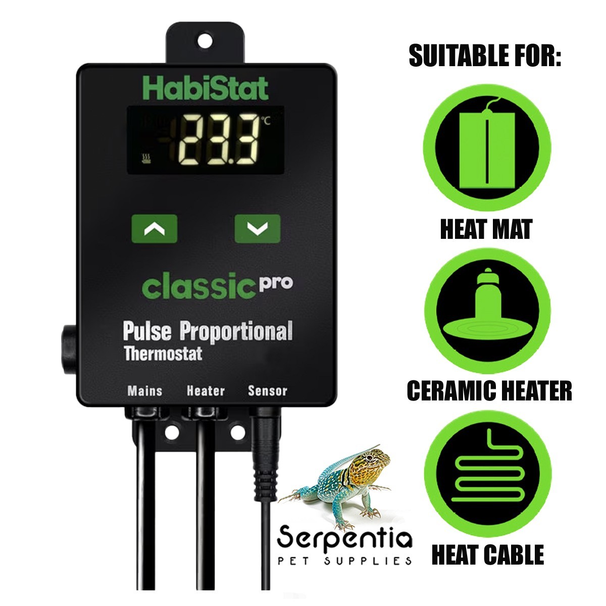 HabiStat Pro Pulse Proportional Thermostat | For Ceramic Heaters & Heat Mats