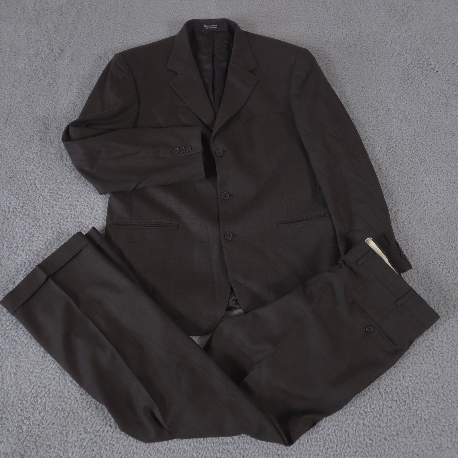 Gianfranco Ruffini 2-Piece Suit Mens 44R Pants 38x33 Super 100's Worsted Italy