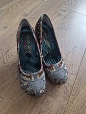 Irregular Choice Size Uk 6 Euro 39 Patty Shoes Hogh Heel Union Jack