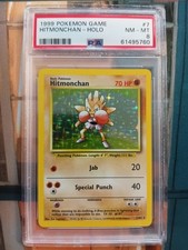 Nockchan Hitmonchan 7/102 Base Set Pokemon English PSA 8 Mint Graded