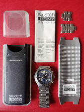 Swatch Irony Chrono “Secret Agent” YCS401G – 40mm – Acciaio – Quadrante Blu –