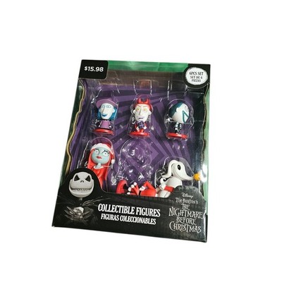 Nightmare Before Christmas Disneyana Figurine Set 6pcs Colorful Resin