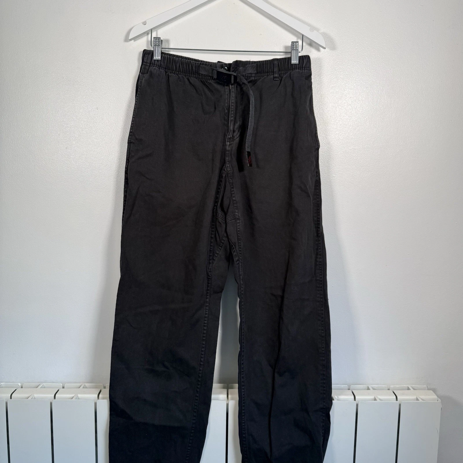 Gramicci Original Freedom Easy Pants Black Belted Cotton Trousers Small