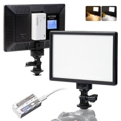 LED Video Light Panel 15W 3300K-5600K CRI 95+ - Portable Lighting