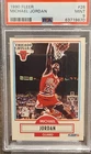 Michael Jordan 1990-91 Fleer #26 PSA 9 Chicago Bulls Black Line Basketball Card