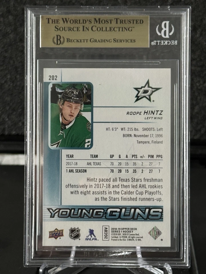 2018-2019 UPPER DECK ROOPE HINTZ YOUNG GUNS BGS 9.5 !!!!!!! 🔥🔥🔥 - Photo 3/3