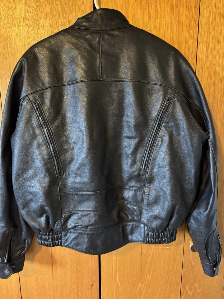 Harley-Davidson Genuine Leather Jacket Large Snap Out Lining - Image 2 of 4