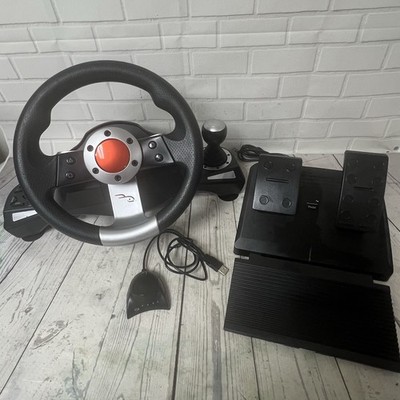 Rocketfish Pro PS3 Wireless Racing Steering Wheel + Pedal Shifter Rec RF-GPS3009