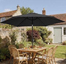 2m Garden Parasol Umbrella, Outdoor Table Parasol Umbrella With Crank Handle, Ti