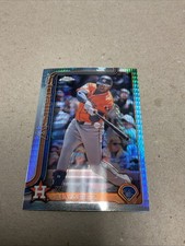2025 Topps Chrome Houston Astros Yordan Alvarez Prism Insert Card