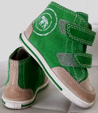 Elefanten leichte Baby  Kinder Stiefel Boots Leder Klett grün  Größe 22 neu