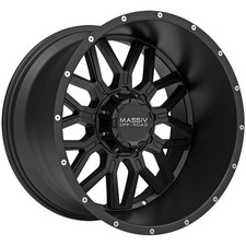 Massiv Off-Road OR1 22x10 5x5"/5x5.5" -18mm Satin Black Wheel Rim 22" Inch