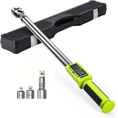 1/2'' Digital Torque Wrench 12.5-250.8ft-lb/17-340Nm&±2% 500Data Memory&10 Preset