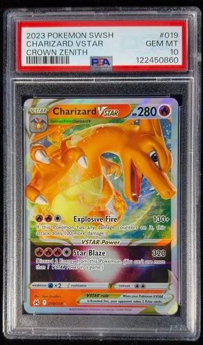 PSA 10 Charizard VSTAR 019/159 – Crown Zenith – Ultra Rare – Pokémon TCG