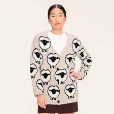 Woolrich x Target XXS Sheep Print Relaxed Cardigan Sweater NWT