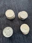Washington Silver Quarters Various Dates 90% Silver Lot of 40 Coins $10 Face