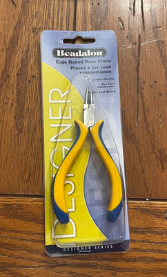 Beadalon Designer Series Ergo Round Nose Pliers Double Leaf Spring