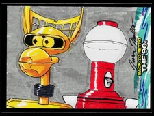 Artists Assemble 1/1 SKETCH AUTO Antihero 90's Crow Tom Servo by Jason Millett
