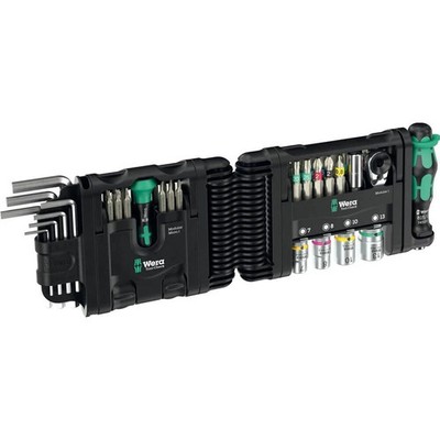 Wera Tools Chrome-Vanadium Tool-Check Modular Set 1, 50 Pieces