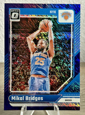 2024 Panini Donruss Optic MIKAL BRIDGES Purple Shimmer SP #217 NY Knicks