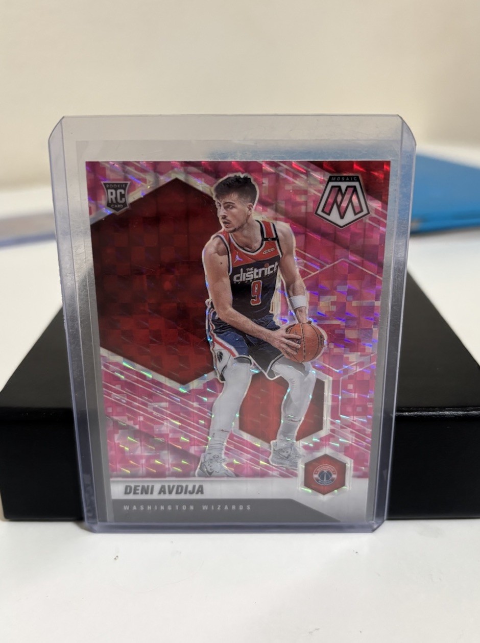Panini 2020-21 Mosaic Deni Avdija Pink Camo Prizm Rookie #217 Wizards NBA