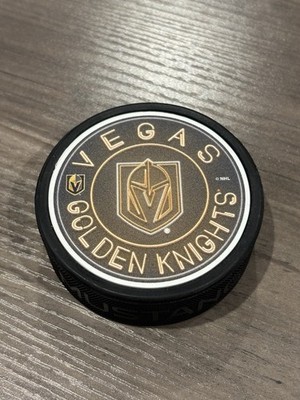 VEGAS GOLDEN KNIGHTS PUCK - NEON