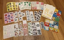 Lot Vintage Stickers Mrs Grossman Pound Puppies Sesame St Snoopy Current 80s