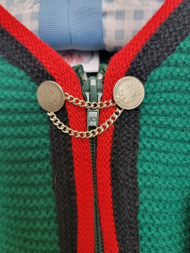 Vintage Isar Trachten Sweater Cardigan EUR 98 Size 3T NOS NWT Unisex. A15 - Picture 3 of 7
