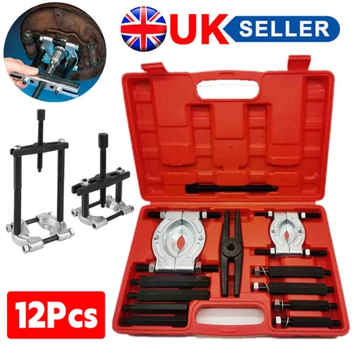 12PCS Gearbox Bearing Splitter Kit Gear Puller Fly Wheel Separator Removal Tool - Picture 1 of 13
