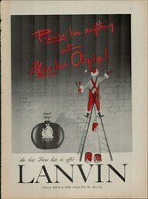 1955 Lanvin Perfume The Best Paris Has To Offer Vintage Print Ad 1864