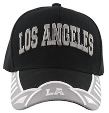 NEW LOS ANGELES CALIFORNIA CA STATE USA BASEBALL CAP HAT BLACK