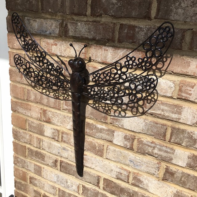 Large Metal Dragonfly Wall Art Garden Yard Lawn Home Decor Indoor