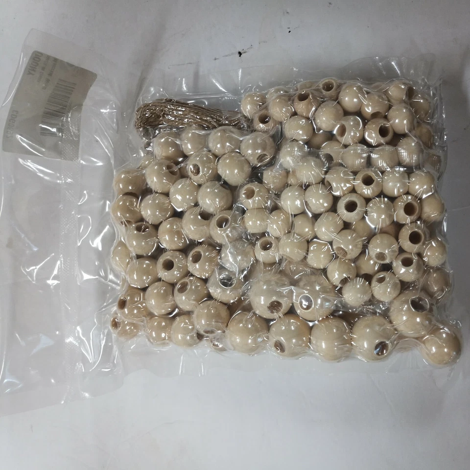 Wooden Beads 170pcs Large Size Wood Beads 3 Sizes (16mm/20mm/25mm), - Image 2 of 2