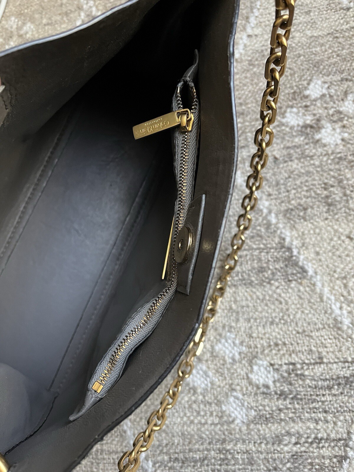 Calvin Klein Collection Black Python Snakeskin Sh… - image 14