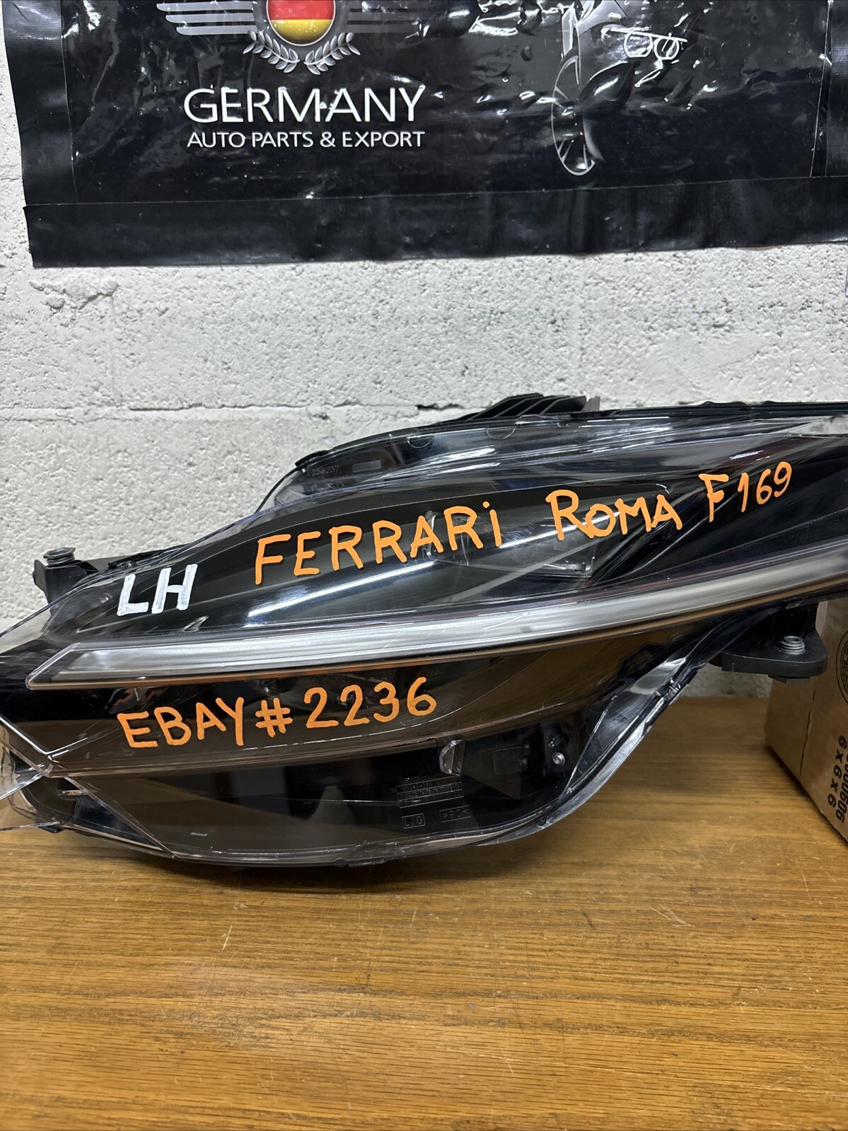 2021-23 Ferrari Roma F169 LED Headlight Left LH Driver Side #2236