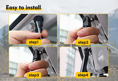 2Pcs Rear Hatch Hatchback Tailgate Liftgate Lift Supports Fits Acura RSX 02-06 - Picture 9 of 12