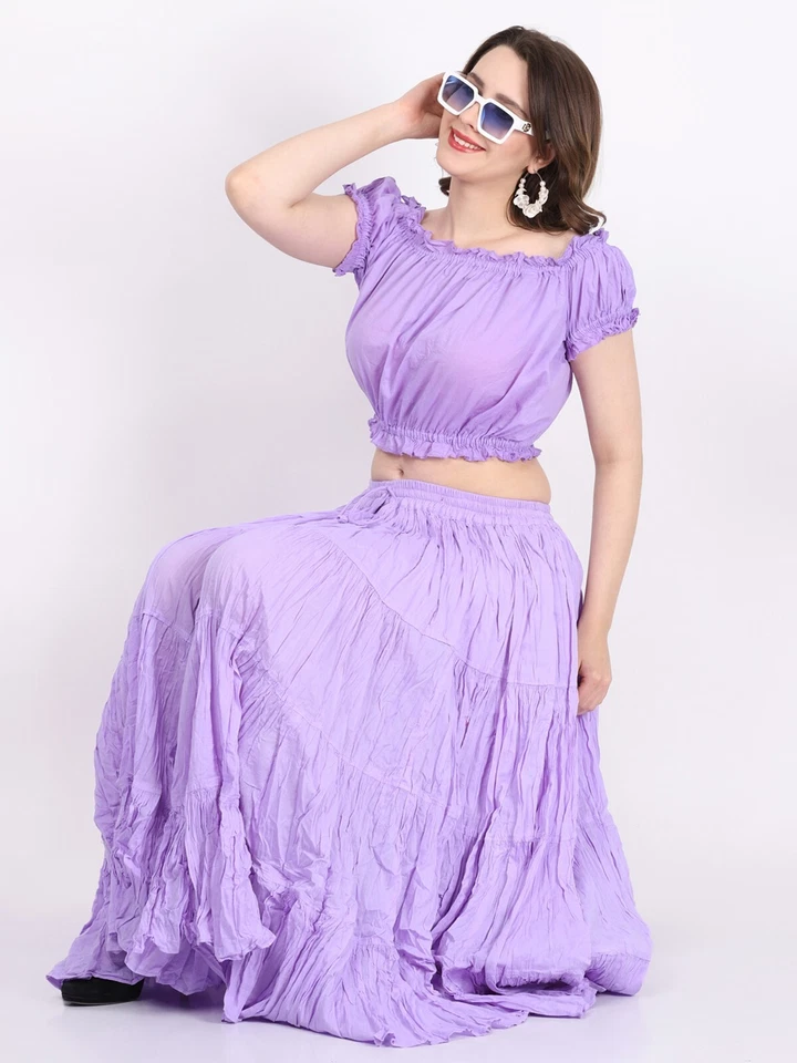 Falda gitana tribal tie dye de 25 yardas - Imagen 2 de 3