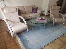 ROLF BENZ Echt-Leder Wohnzimmergarnitur - gebraucht