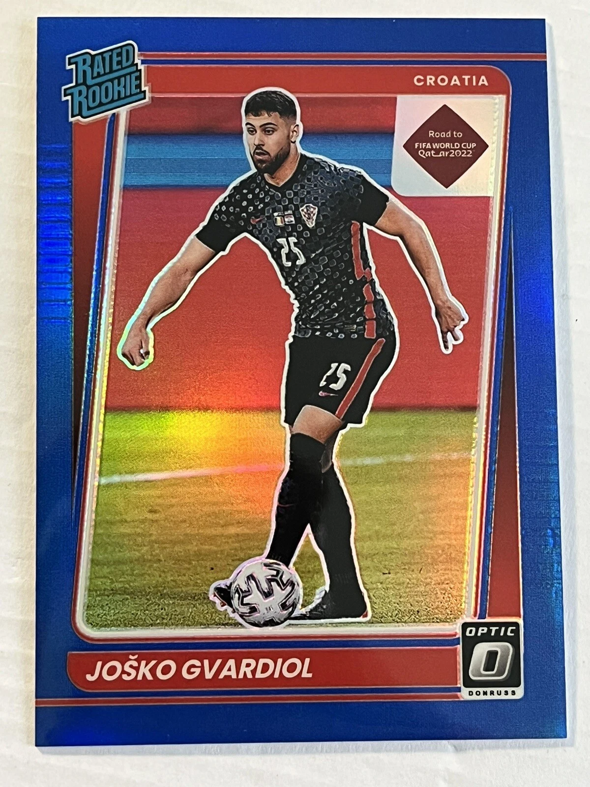 2021-22 Panini Donruss Josko Gvardiol BLUE Optic Rated Rookie RC Croatia #/99