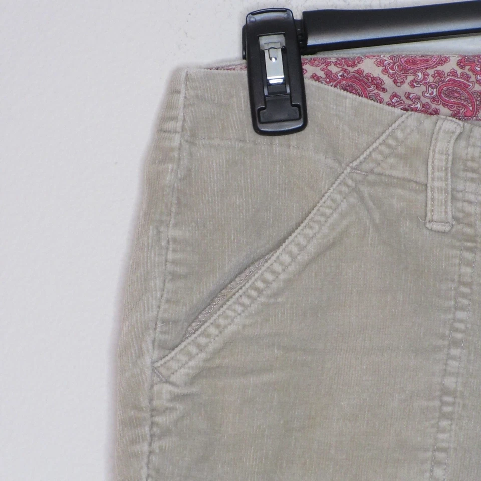 OP Ocean Pacific Women's Vintage Mid Rise Corduroy Tan Capri Pants SZ 9 B53 - Image 3 of 4