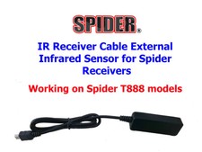 IR Receiver Cable External Infrared Sensor for Spider Receivers T888 models