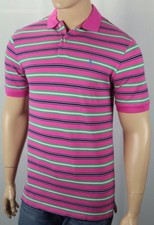 Polo Golf Ralph Lauren Pink Navy Pima Cotton Blue Pony Shirt NWT