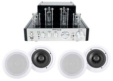 Rockville BluTube Tube Amplifier/Home Theater Receiver 4 6.5" Ceiling Speakers