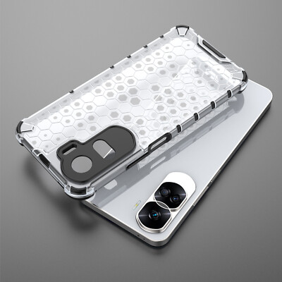 For Honor 90 Lite Shockproof Armor Soft Rubber Back Case Cover Screen Protector