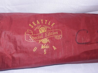 RARE Vtg REI SEATTLE SPEC EDITION THERM-A-REST Self Inflating pad  68'' x 21'' USA