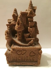 Mr. Sandman sand castle sculpture - MICHIGAN - 6 1/2" tall