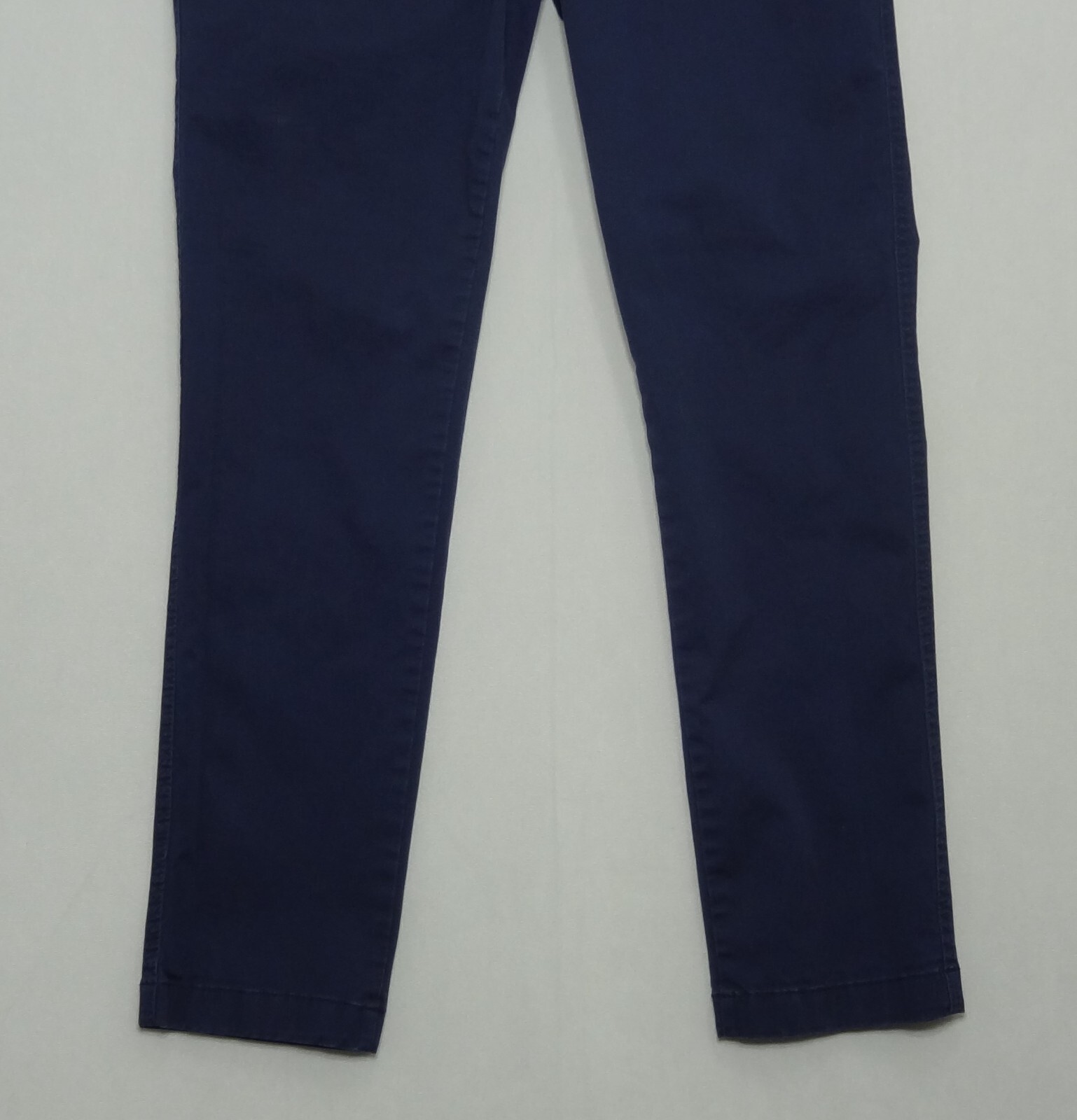 GAP Girlfriend Chino Pants Blue Mid Rise Pockets Zip Button Women's