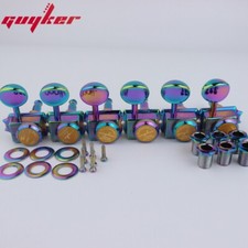 Vintage Chameleon rainbow Locking String Tuners Nut Style Guitar Machine Heads